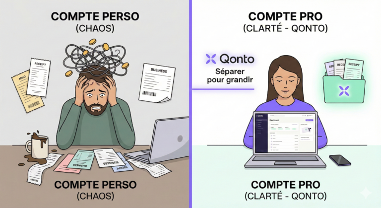 Compte Pro vs Compte Perso : Pourquoi séparer vos finances est un levier de croissance